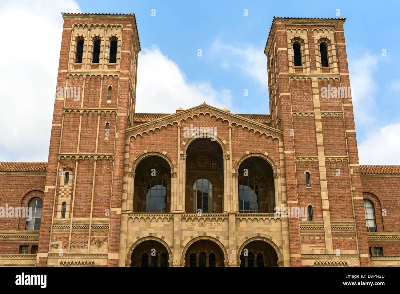 La famosa sala di Royce della UCLA, la University of California di Los Angeles. Foto Stock