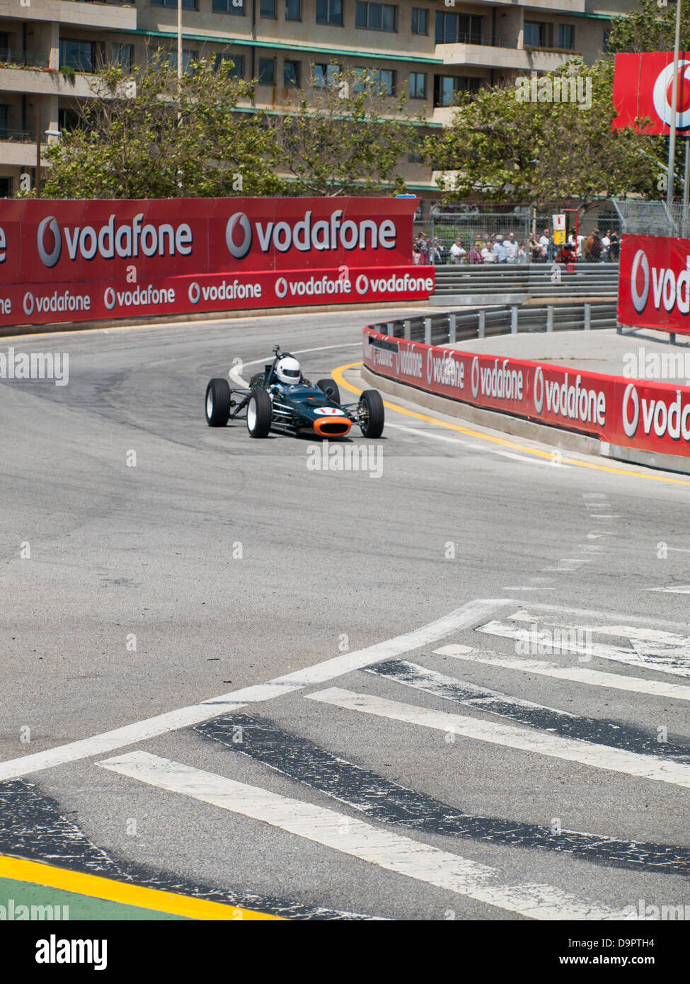 Oporto, Portogallo, 22 giugno 2013, il Circuito da Boavista - Historic Grand Prix 2013 - Formula Ford 2 Francia storico, Gara 1, Alberto Velez Grilo (xi) posto alla guida di una Merlyn MK17 Foto Stock