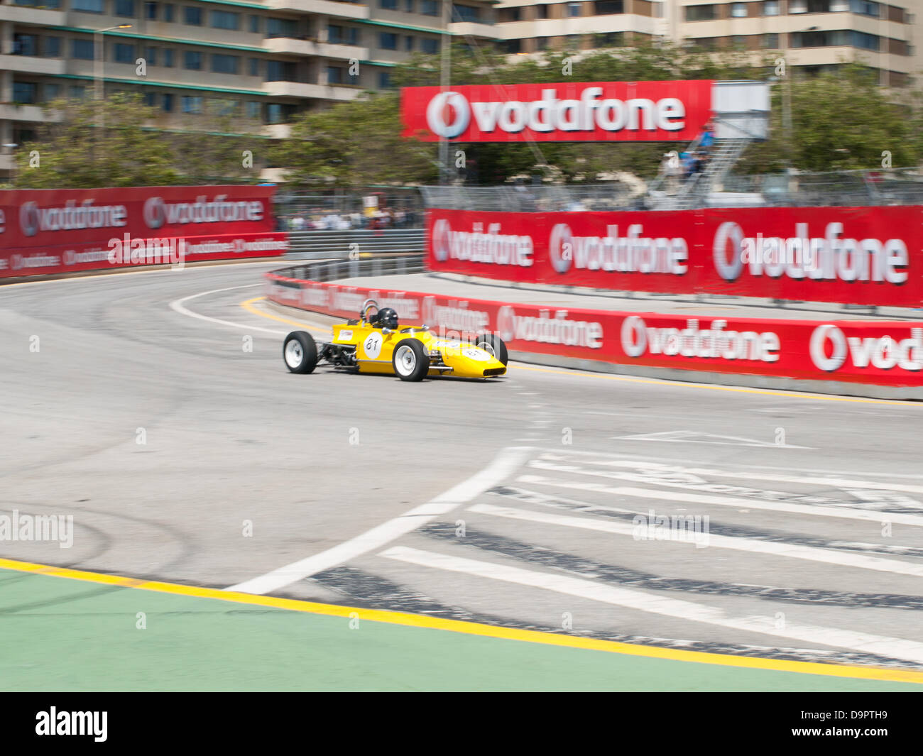 Oporto, Portogallo, 22 giugno 2013, il Circuito da Boavista - Historic Grand Prix 2013 - Formula Ford 2 Francia storico, Gara 1, Joao Campos Costa (1° posto) pilotare un Merlyn MK24 Foto Stock
