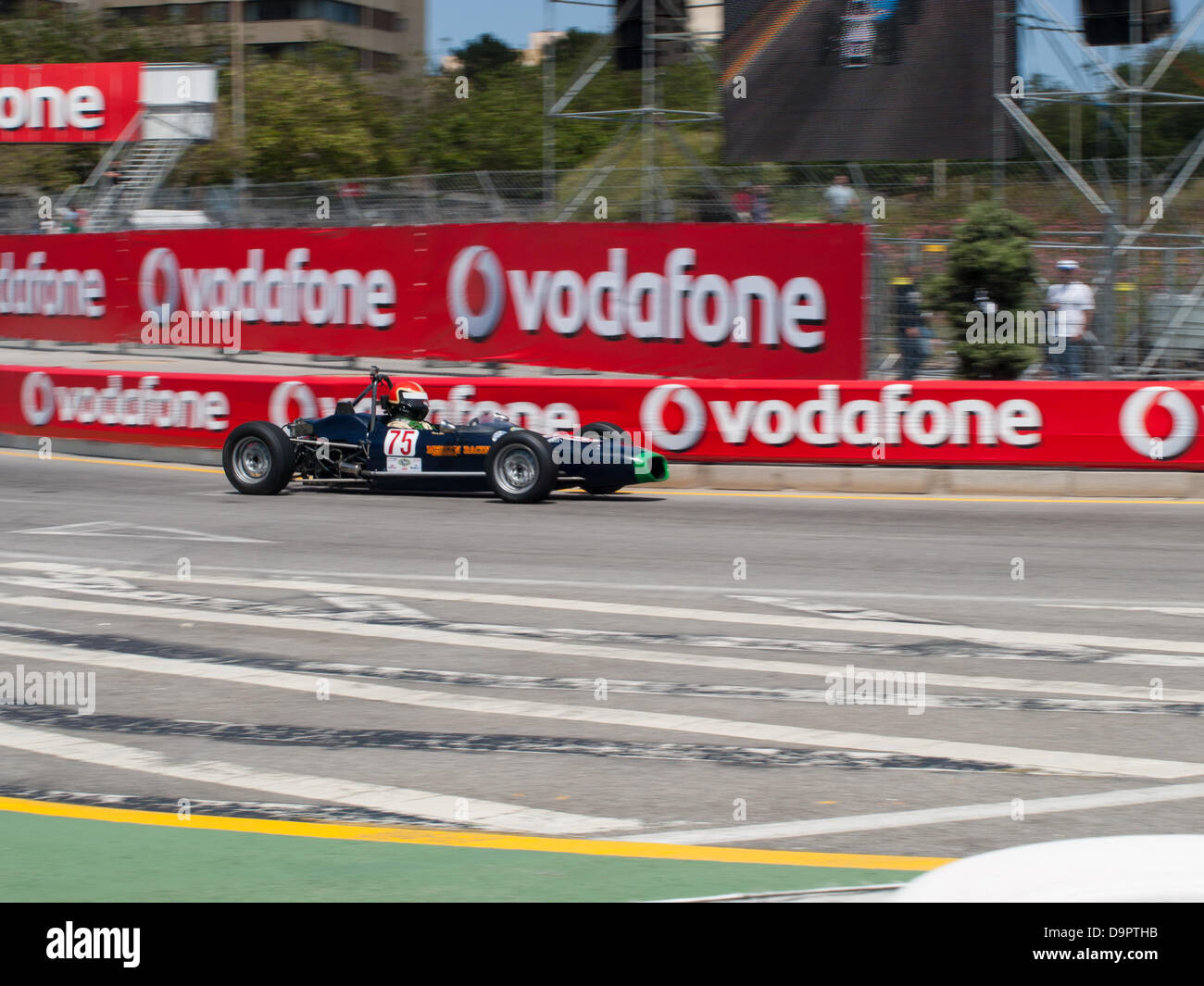 Oporto, Portogallo, 22 giugno 2013, il Circuito da Boavista - Historic Grand Prix 2013 - Formula Ford 2 Francia storico, Gara 1, Thierry Gallo (2° posto) pilotare un Merlyn MK20A Foto Stock