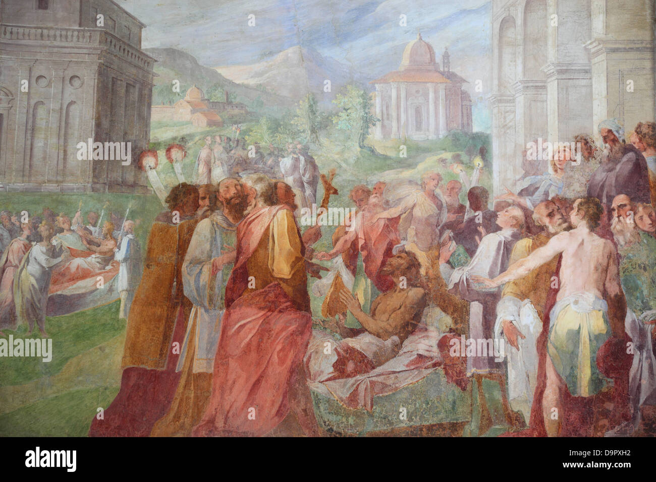 Gli affreschi della certosa di San Martino al di sopra della Vomero Napoli, campania, Italy Foto Stock