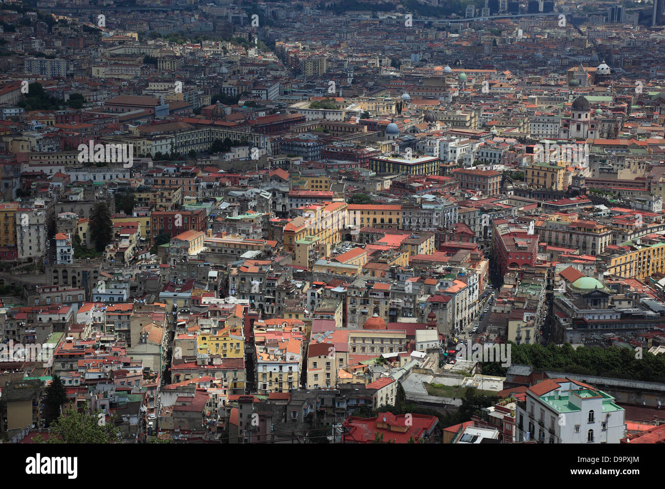 Vista di Napoli, campania, Italy Foto Stock