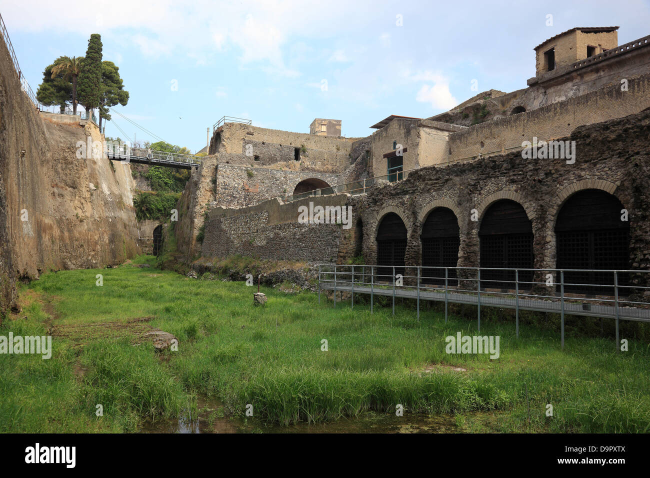 Antica città di Ercolano, Campania, Italia Foto Stock