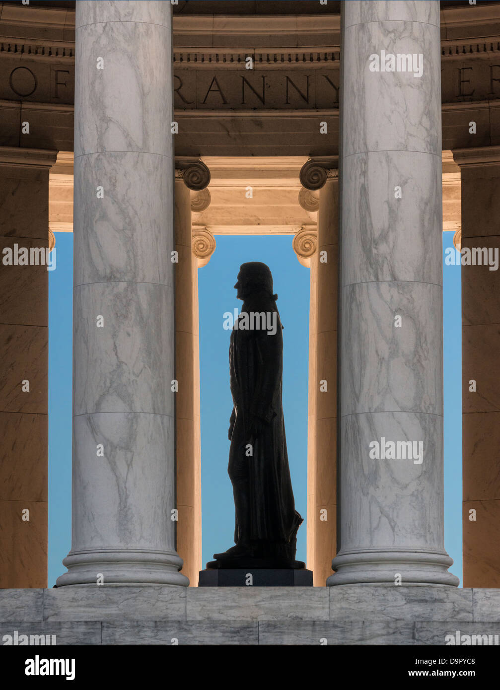 Interno, Jefferson Memorial, Washington DC, Stati Uniti d'America Foto Stock