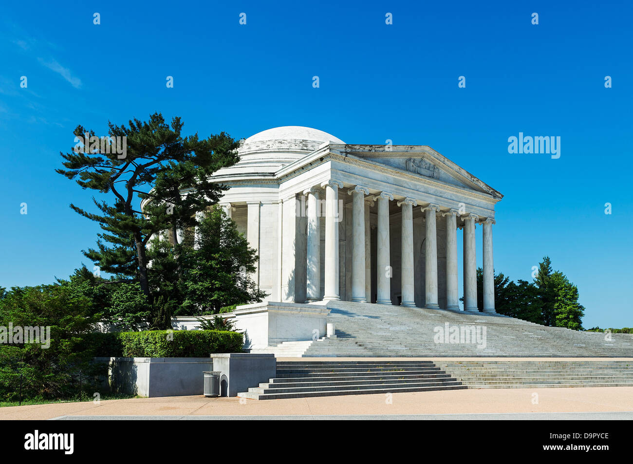 Esterno, Jefferson Memorial, Washington DC, Stati Uniti d'America Foto Stock