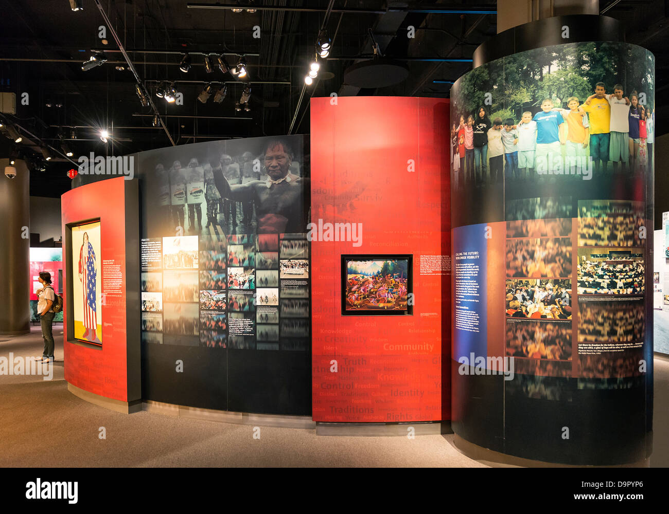 Il Museo Nazionale degli Indiani Americani, Washington DC, Stati Uniti d'America Foto Stock