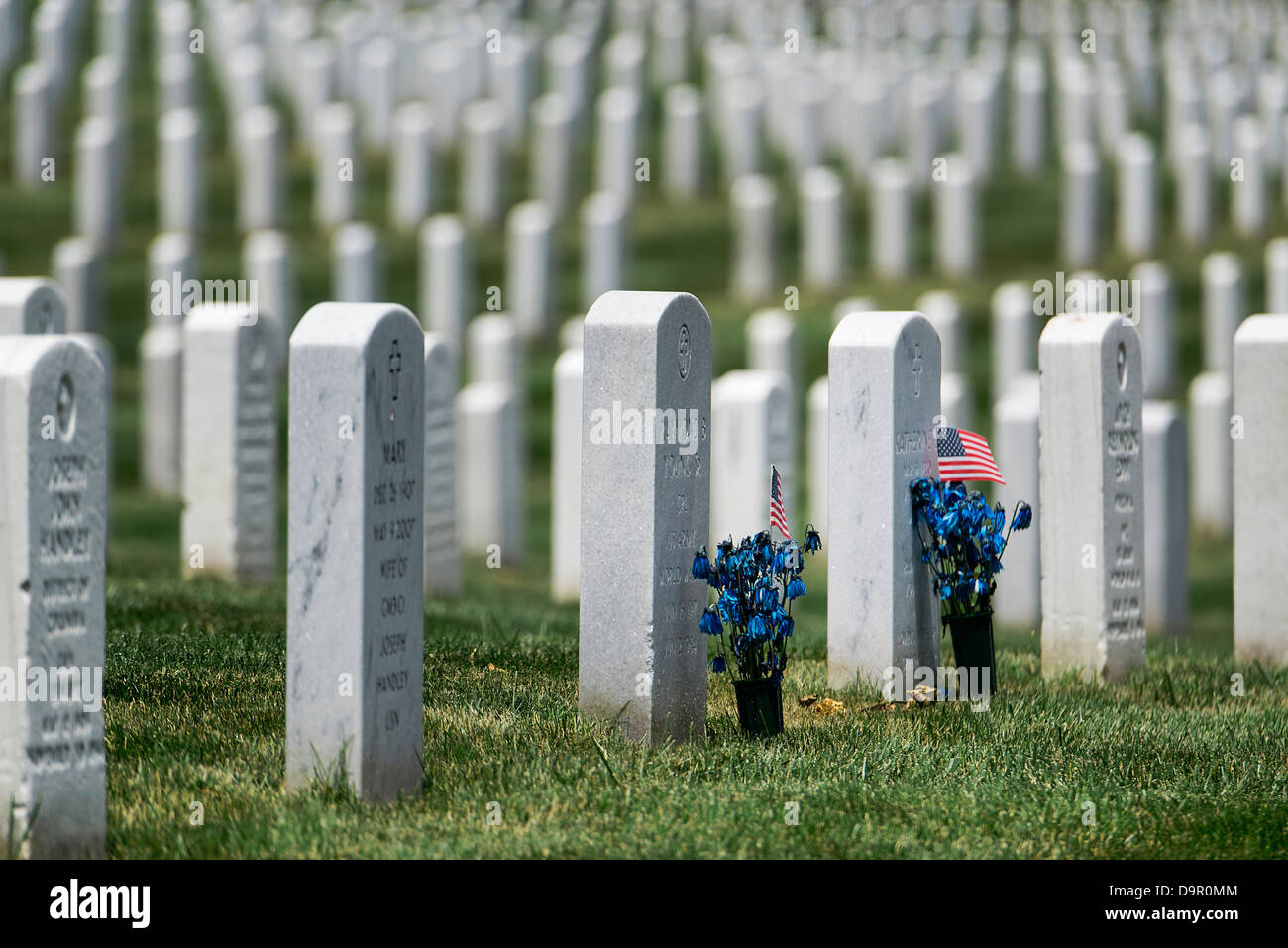 Grave, il Cimitero di Arlington, Virginia, Stati Uniti d'America Foto Stock