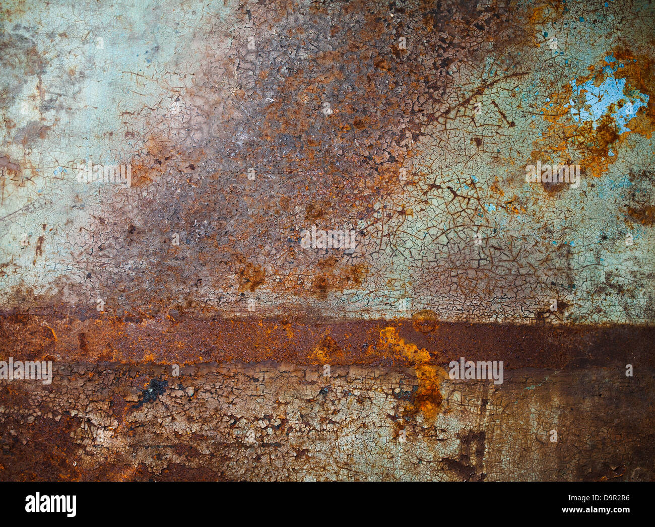 Abstract vecchio metallo arrugginito sfondo Foto Stock