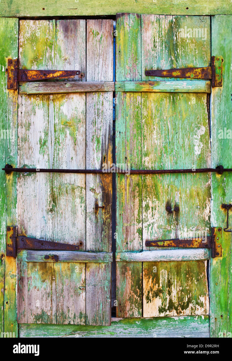 Vecchio, incrinato Sfondo legno, ad alta risoluzione Foto Stock