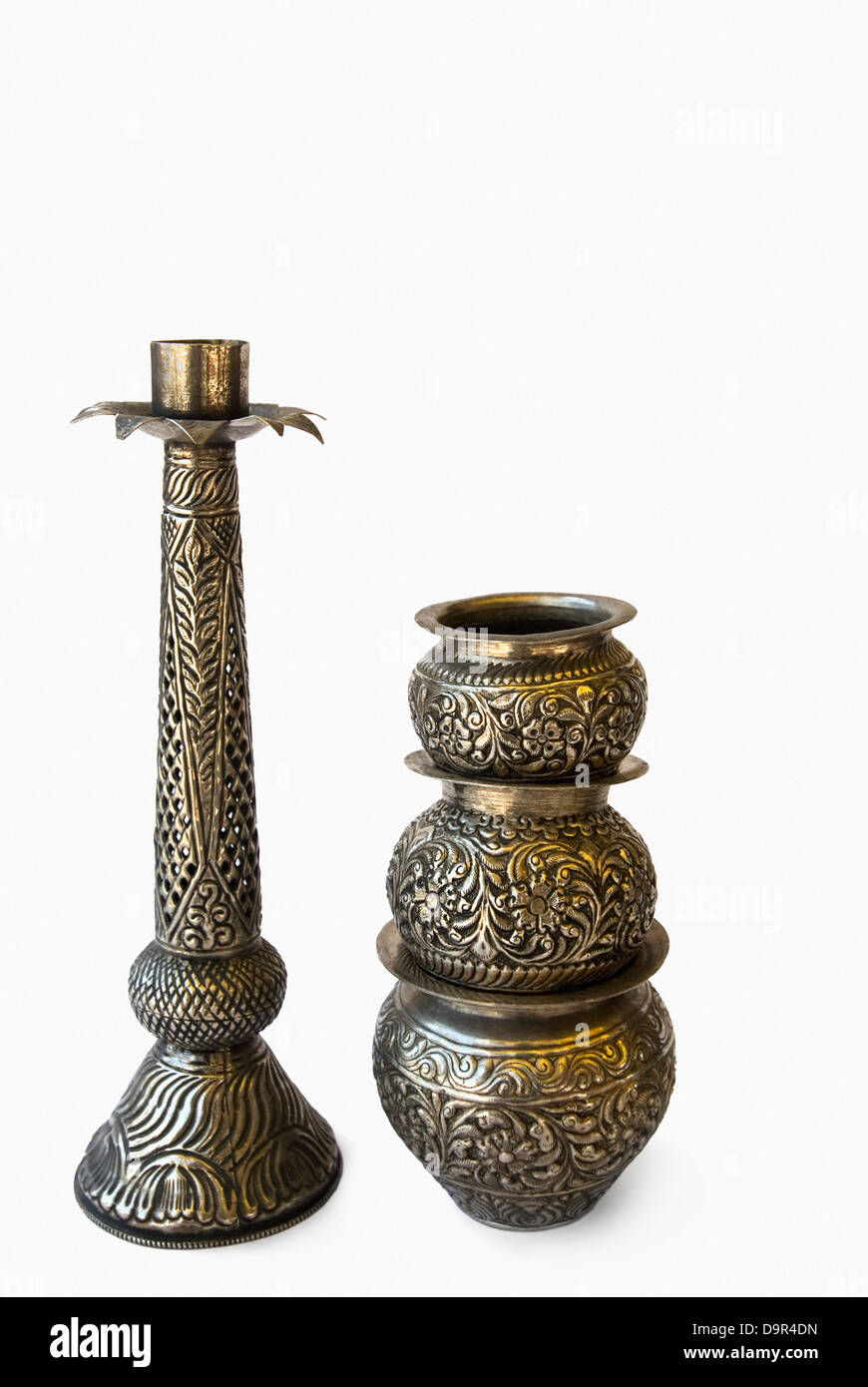 Close-up di oggetti antichi Foto Stock