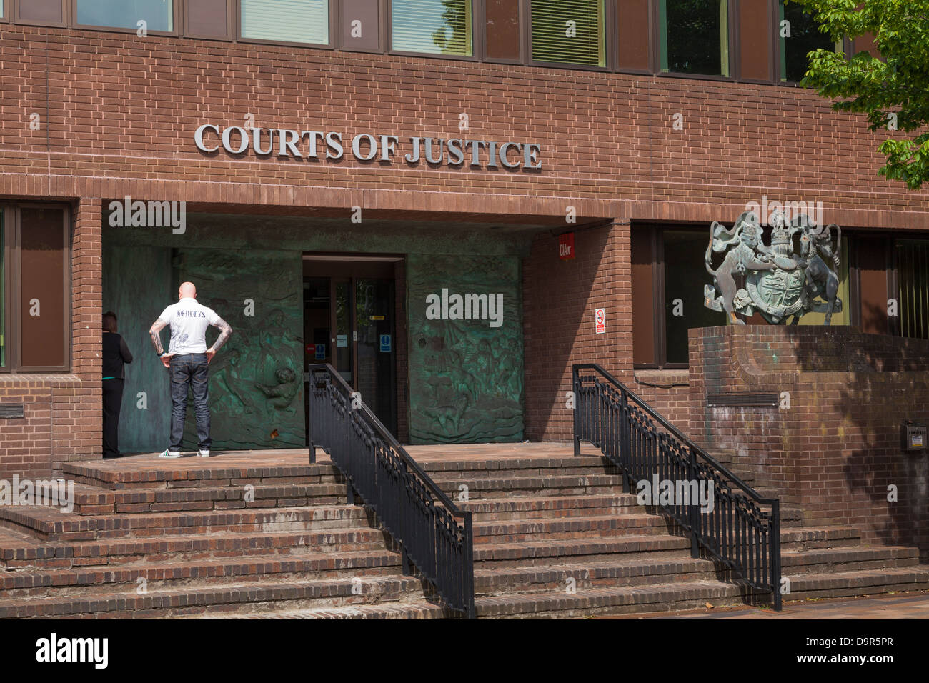 Esterno del Portsmouth Crown Court. Foto Stock