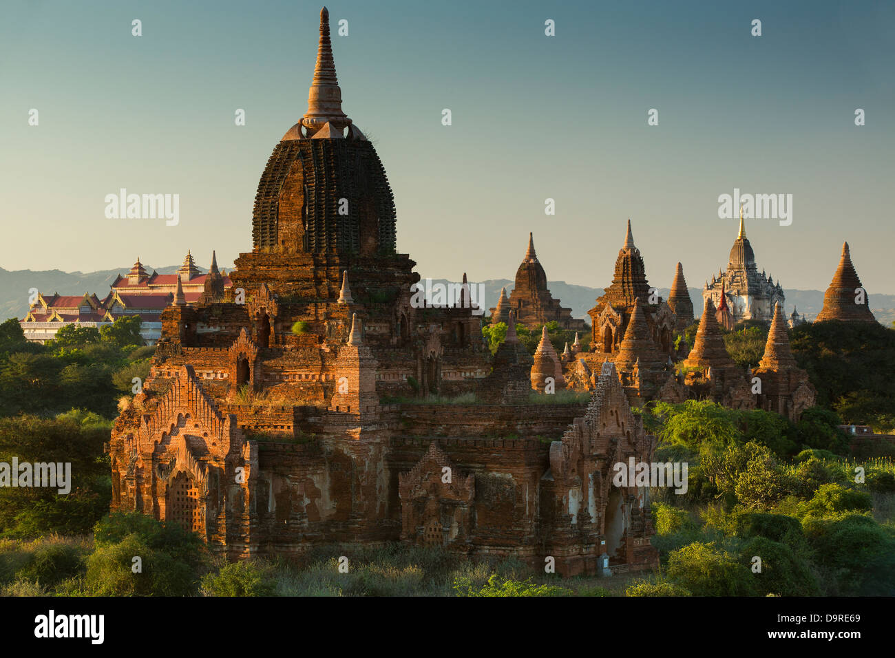 I templi di Bagan, Myanmar (Birmania) Foto Stock