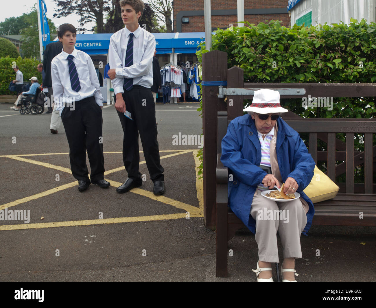 I visitatori a Eastbourne AEGON International Tennis Championship Foto Stock