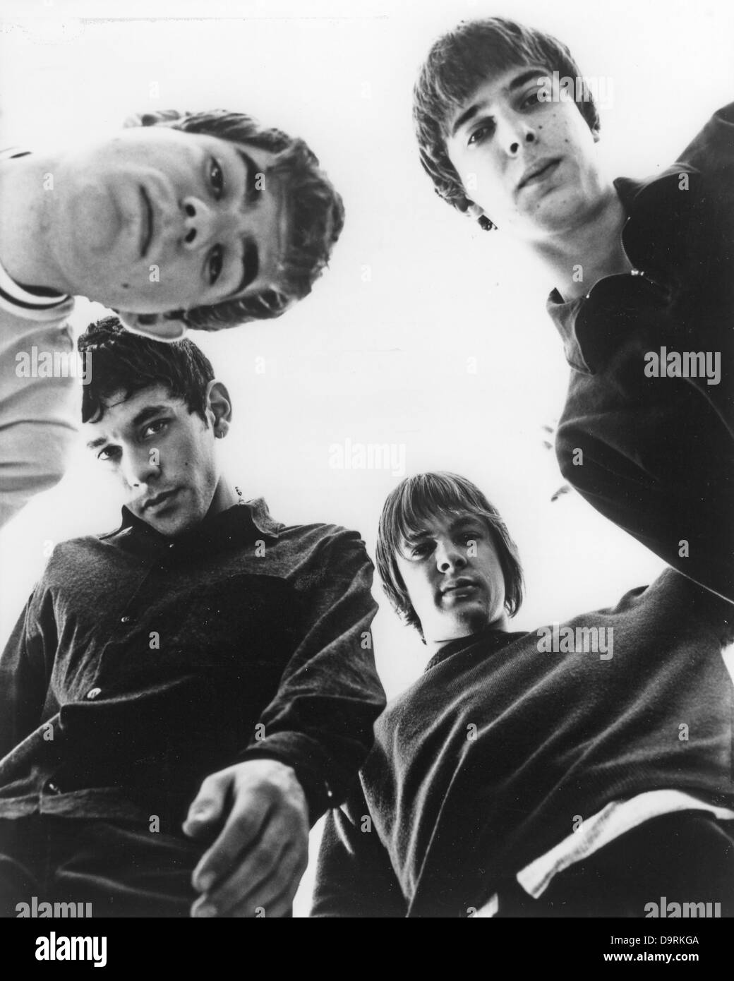 Capannone sette foto promozionale di inglese del gruppo rock circa 1992 Foto Stock