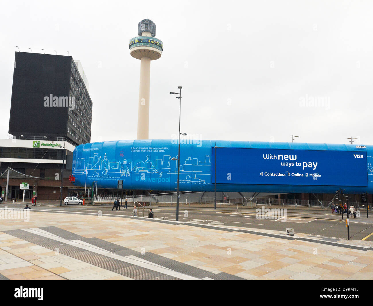 Il più grande schermo a LED in Europa Liverpool Regno Unito Foto Stock