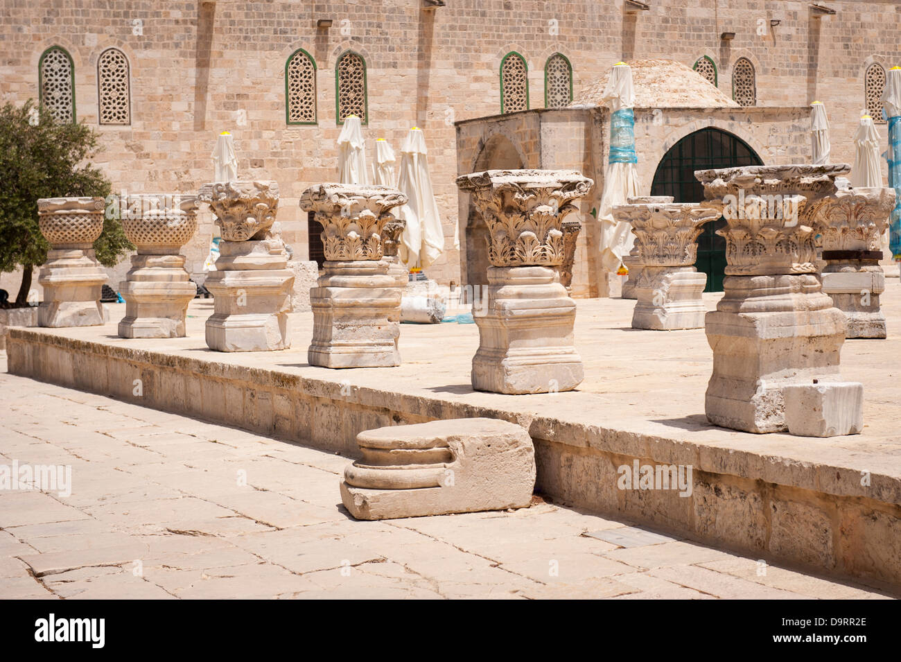 Israele città vecchia Gerusalemme Haram Esh Sharif nobile Santuario Temple Mount Cupola della Roccia El Aqsa moschea museo islamico Foto Stock