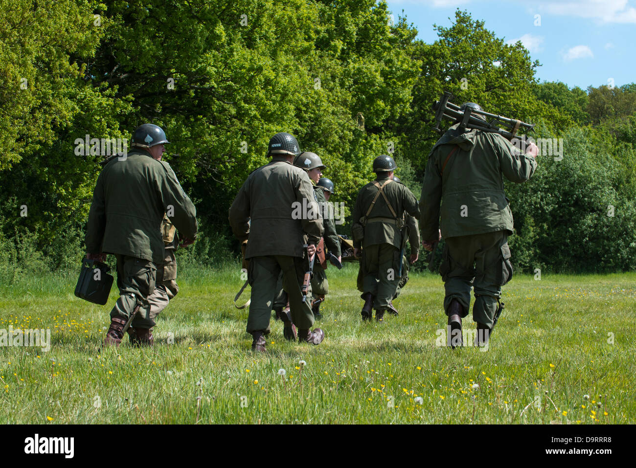 La guerra militare rievocazione presso l'Overlord visualizza, Waterlooville, Hampshire, Regno Unito Foto Stock