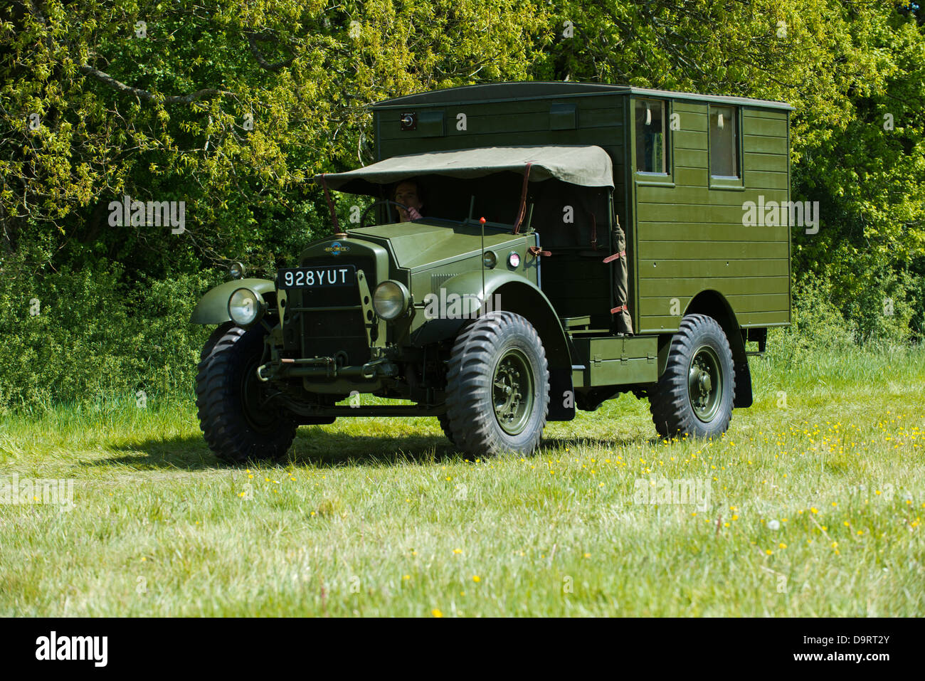 La guerra militare rievocazione presso l'Overlord visualizza, Waterlooville, Hampshire, Regno Unito Foto Stock