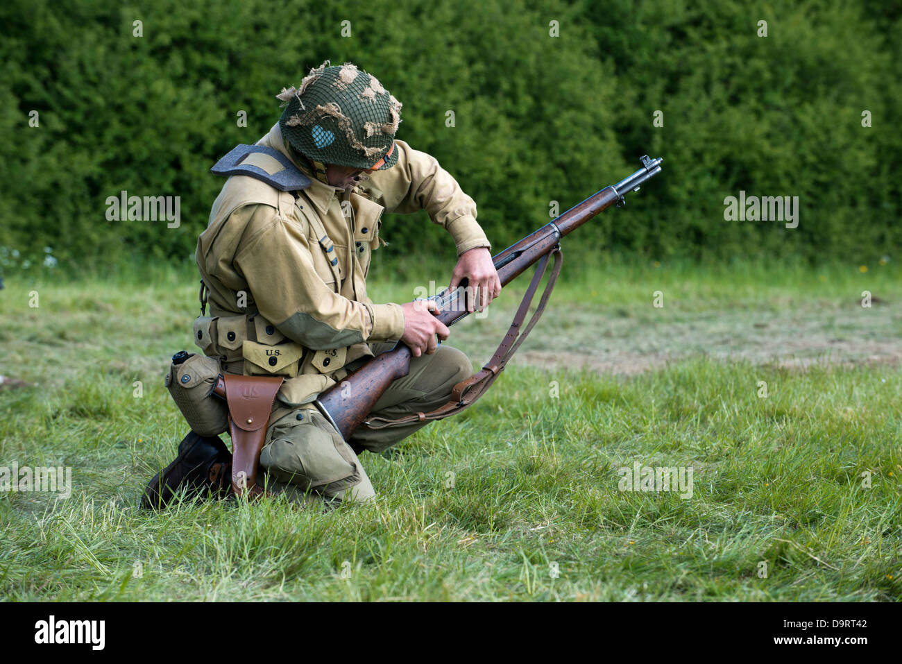 La guerra militare rievocazione presso l'Overlord visualizza, Waterlooville, Hampshire, Regno Unito Foto Stock