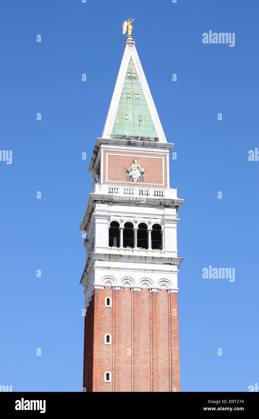 San Marco torre campanaria a Venezia, Italia Foto Stock