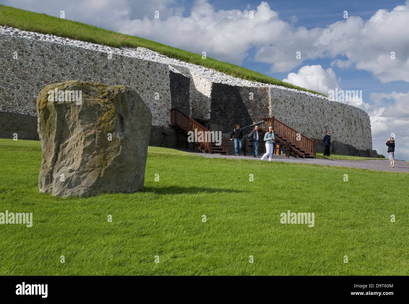 Passaggio di Newgrange tomba. Brú na Bóinne. Contea di Meath, Irlanda Foto Stock