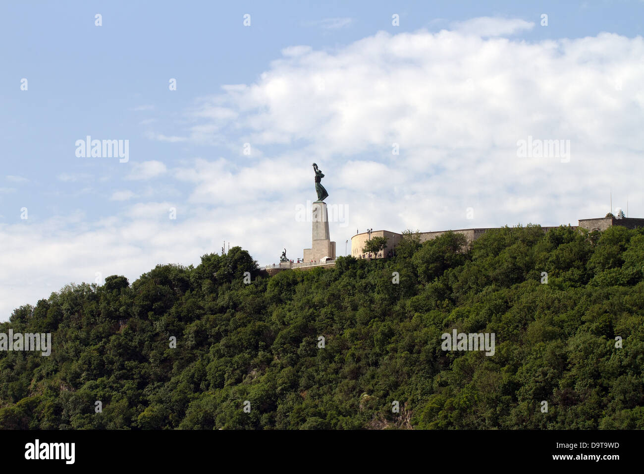 Statua della Libertà Budapest Ungheria Gellert Hill Foto Stock