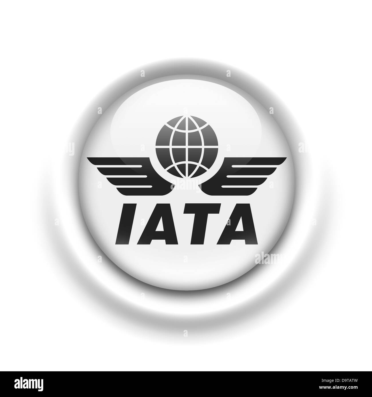 Iata / Associazione internazionale del trasporto aereo Bandierina logo icona di simbolo Foto Stock