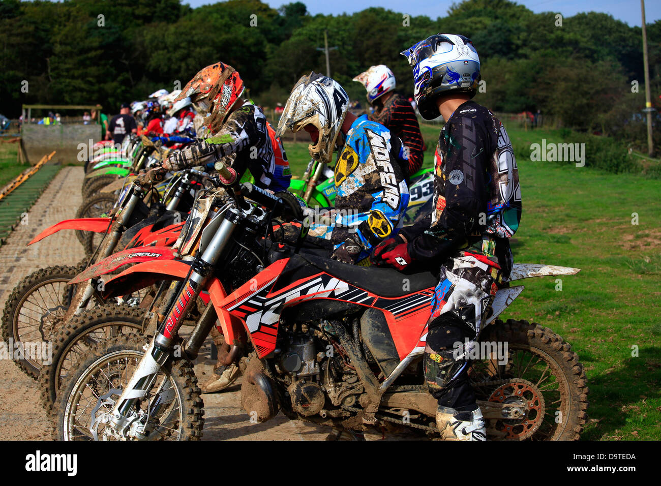 Whitby Motocross, North Yorkshire Foto Stock