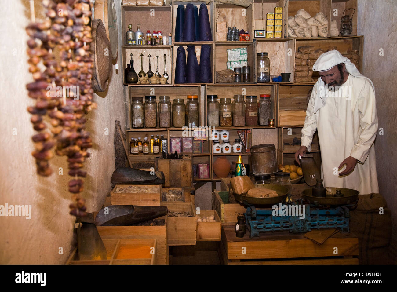 Visualizzare al Museo di Dubai, Dubai U.A.E. Foto Stock