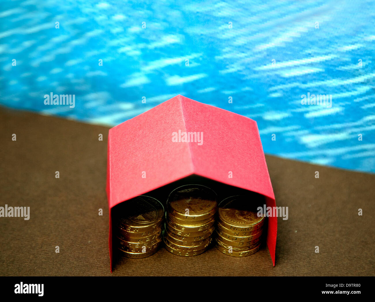Rappresentazione di tax shelter o haven Foto Stock