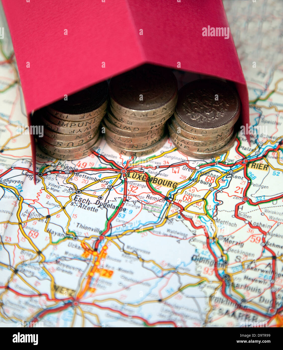 Rappresentazione di tax shelter o haven Foto Stock