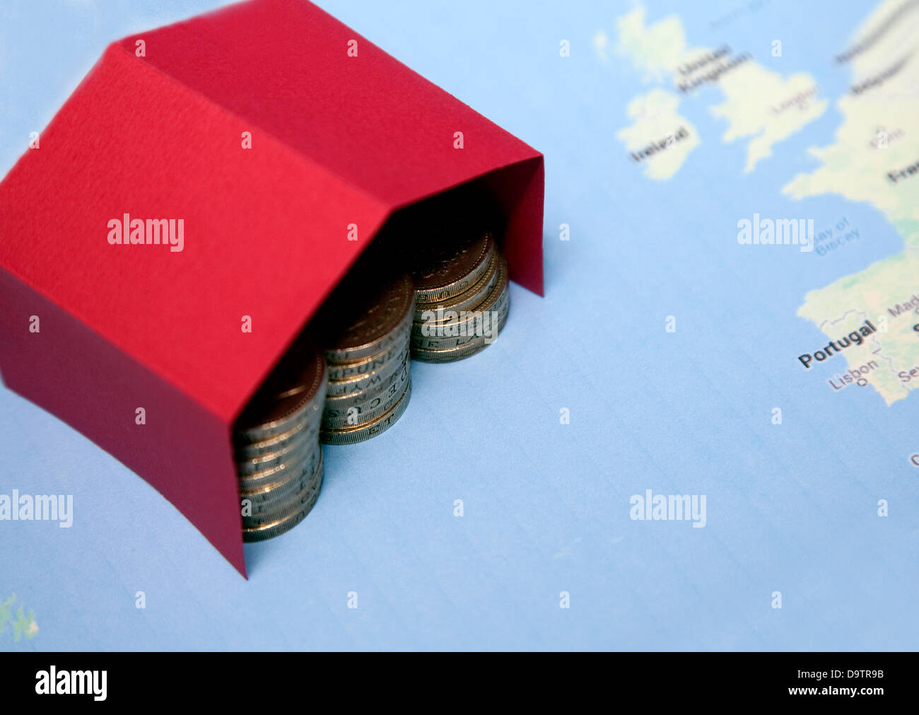 Rappresentazione di tax shelter o haven Foto Stock