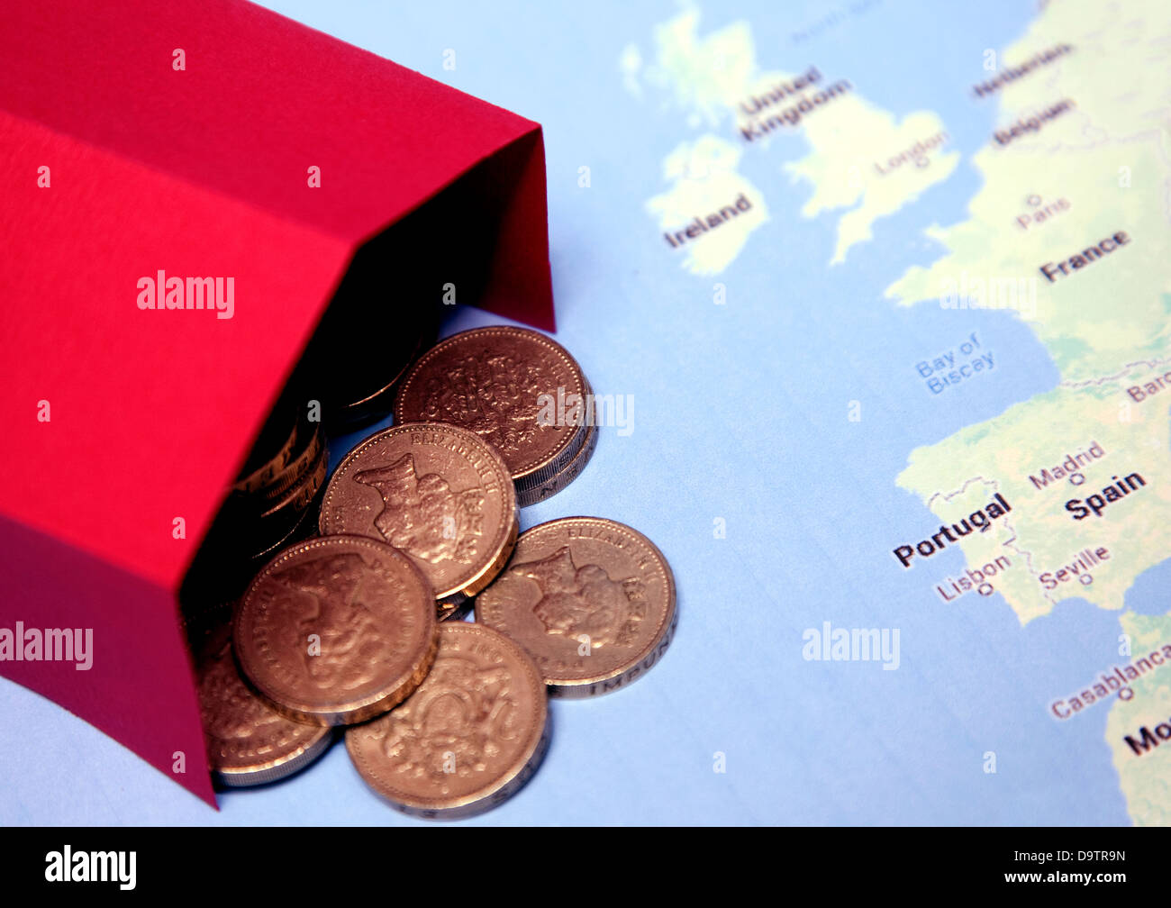 Rappresentazione di tax shelter o haven Foto Stock