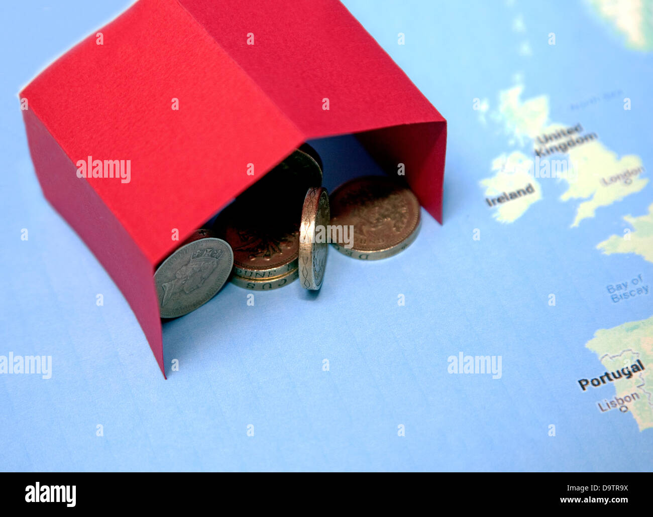 Rappresentazione di tax shelter o haven Foto Stock