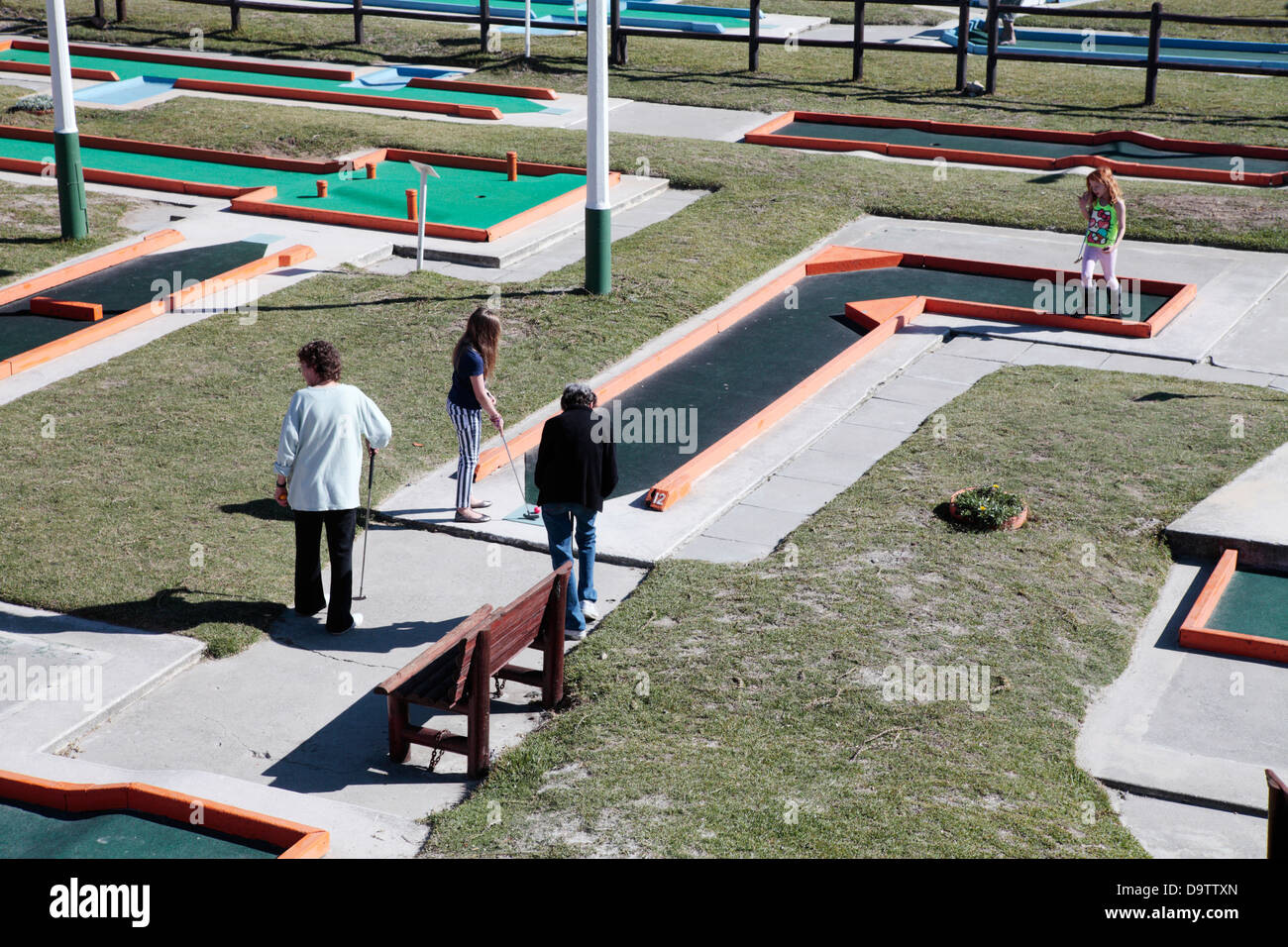 Minigolf Foto Stock