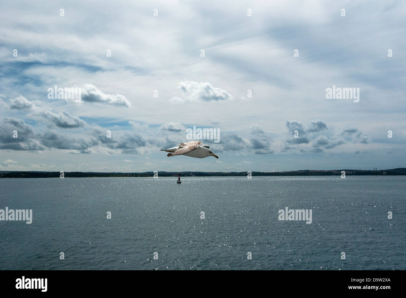 Il blu del cielo e del mare Foto Stock