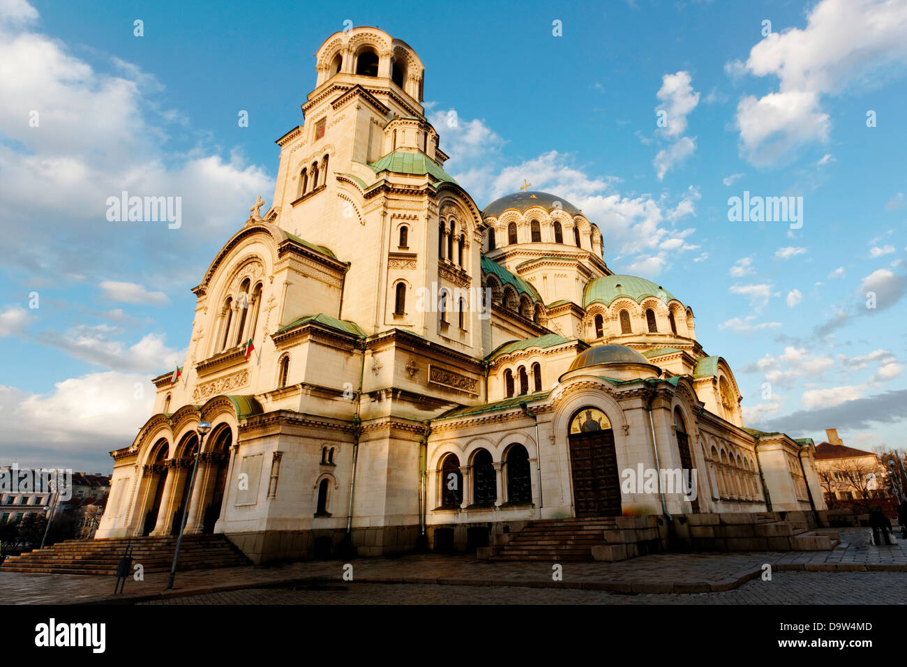 Alexandr Nevski Cattedrale di Sofia, Bulgaria, con le sue cupole dorate Foto Stock