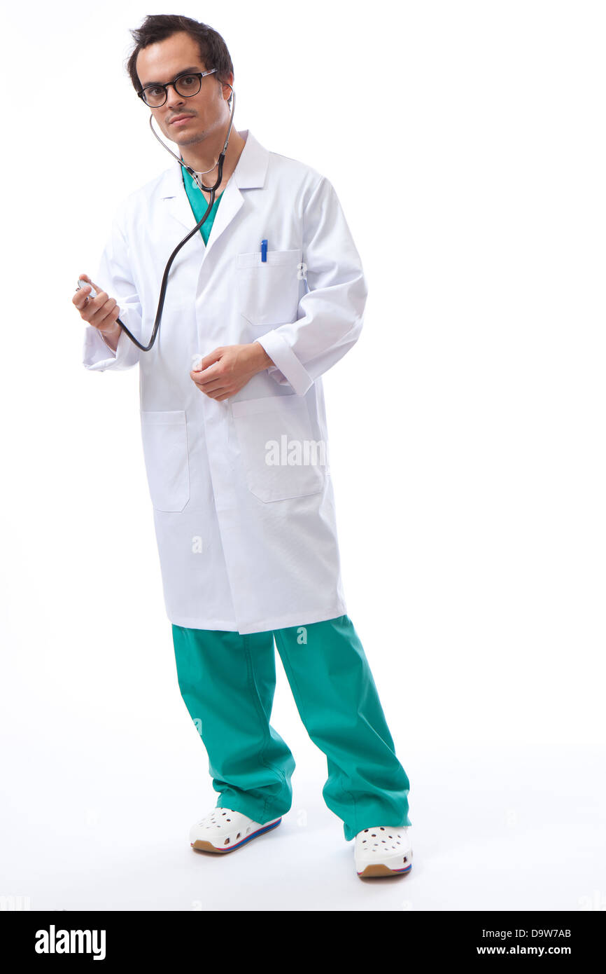 Medic medico asiatico maschio Foto Stock