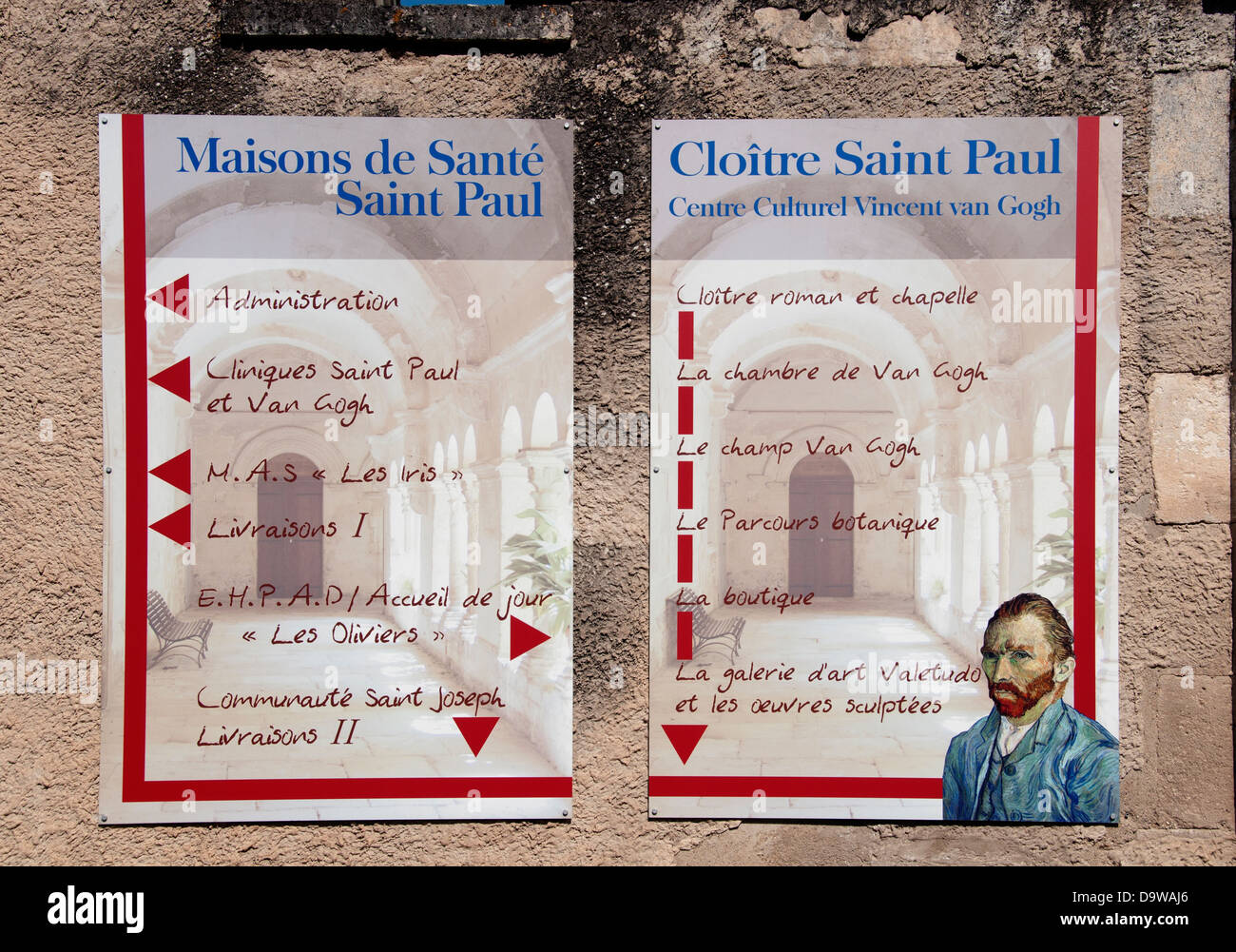 Monastero di Saint Paul de Mausole Saint Remy de Provence Francia Vincent van Gogh 1853-1890 Paesi Bassi Paesi Bassi Foto Stock