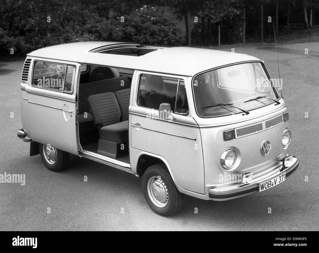 Una Volkswagen Bus come rappresentante di spicco della VW Tipo 2 che sarà in vendita come una versione con otto sedi dal 22 di settembre del 1978. Foto Stock