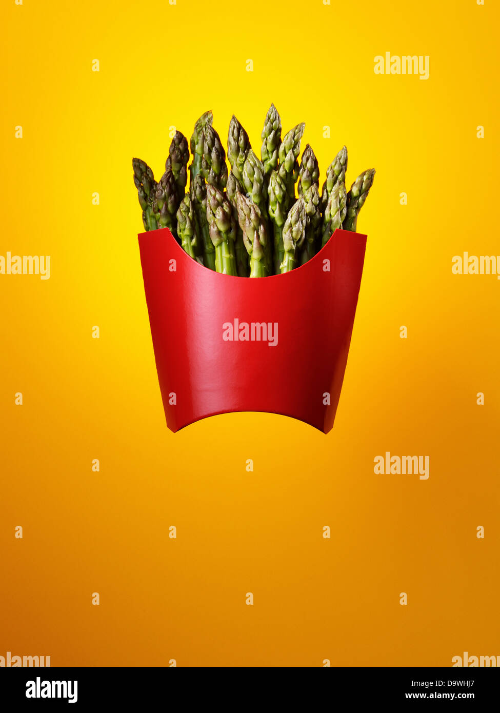 Patate fritte asparagi Foto Stock