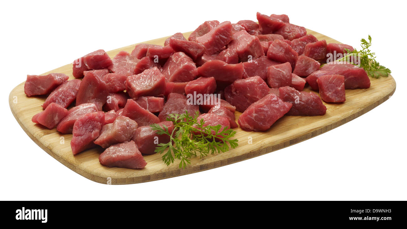 asada carne cruda Foto Stock