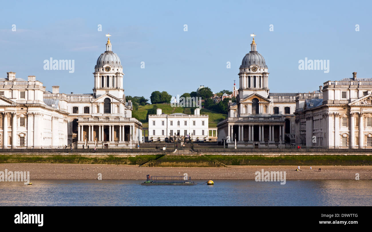 Il Royal Naval College di Greenwich London REGNO UNITO Foto Stock