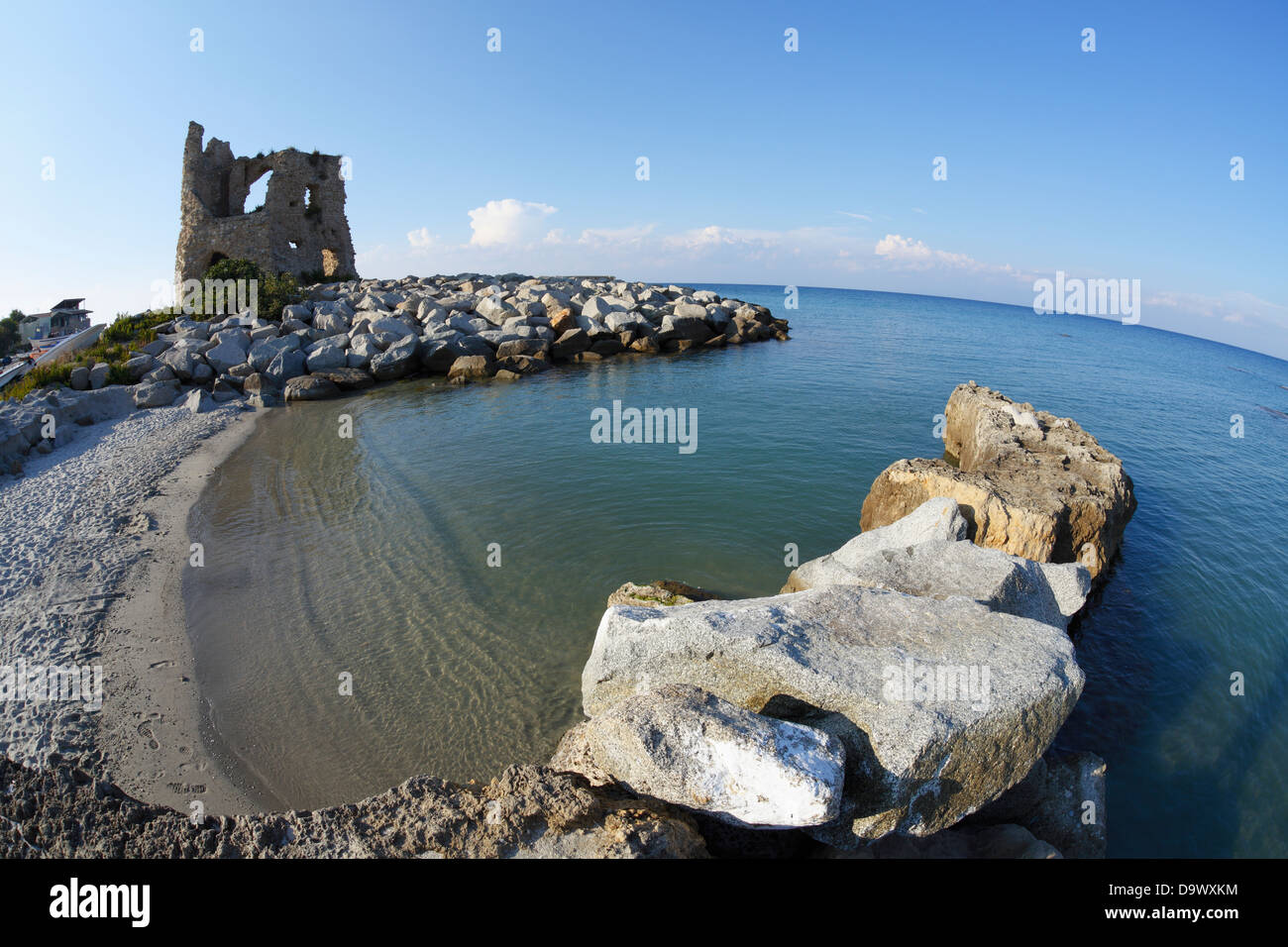 Fish-eye, Calabria Foto Stock