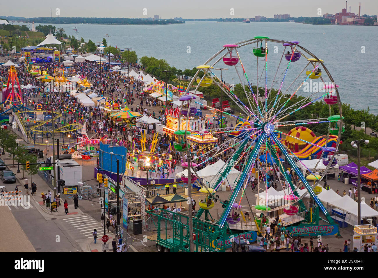 Fiume Detroit Days Festival Foto Stock