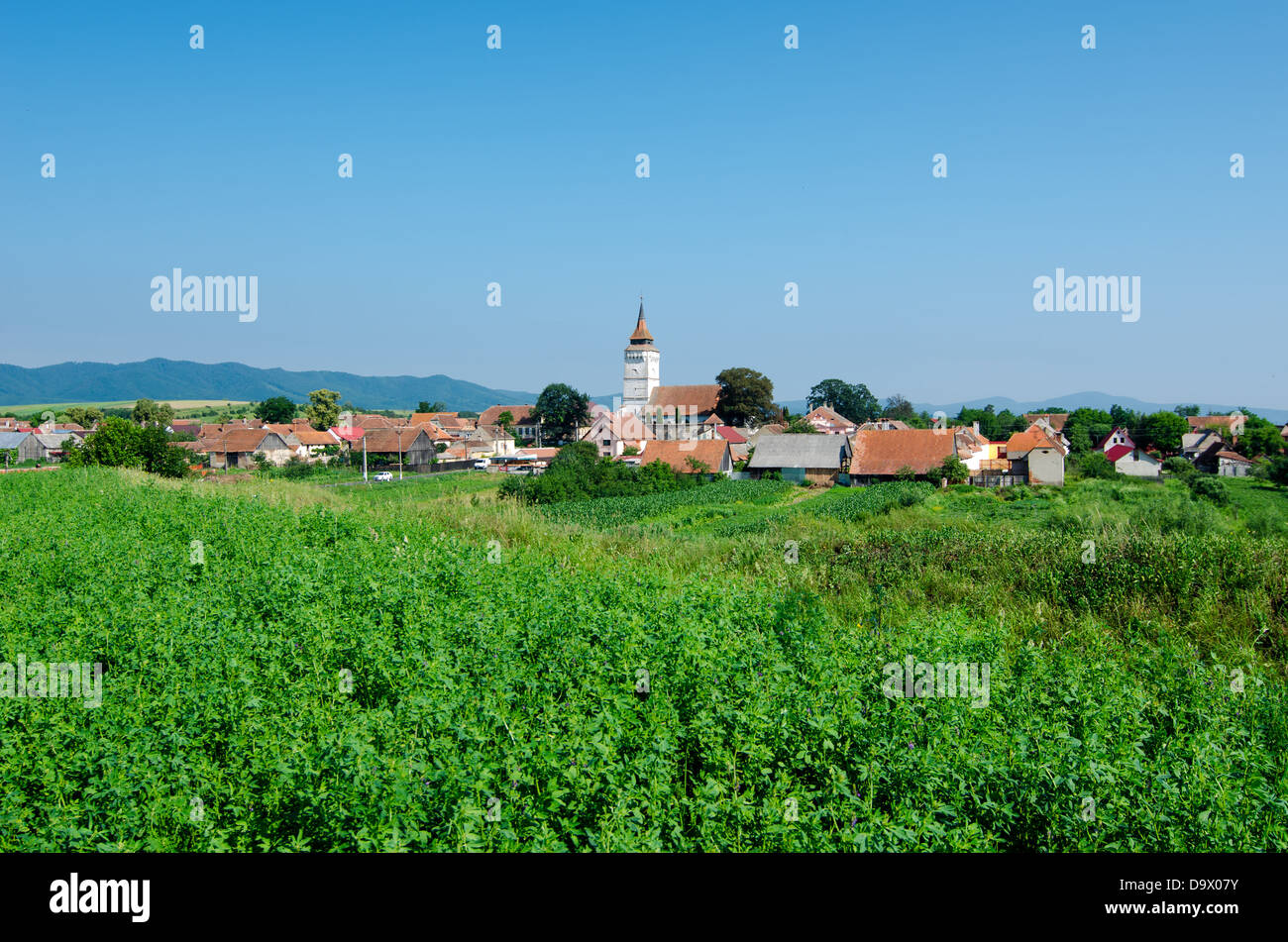 Paesaggio in Transilvania, Rotbav Foto Stock