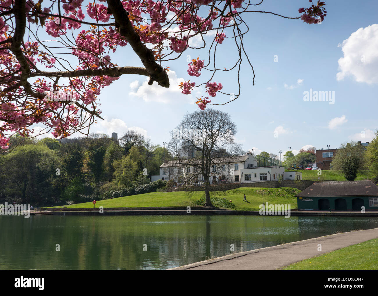 Diga House Restaurant, affacciato sulla valle di Crookes Park, Sheffield South Yorkshire, Inghilterra. Foto Stock