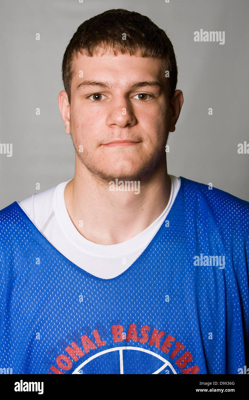 Kenny Frease (Massillon, OH / Perry) Nazionale di giocatori di basket Association tenne un accampamento per la Top 100 di alta scuola di prospettive di basket presso la John Paul Jones Arena presso l'Università della Virginia di Charlottesville, VA a partire dal 20 giugno 2007 al 23 giugno 2007. Foto Stock