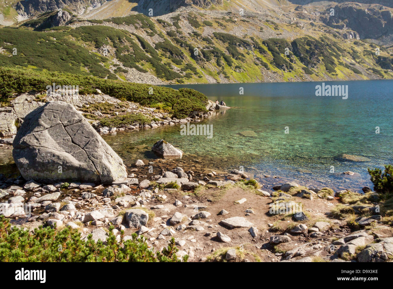 Grande bellezza polacco monti Tatra - siklawa cascata. soleggiata giornata estiva. Foto Stock