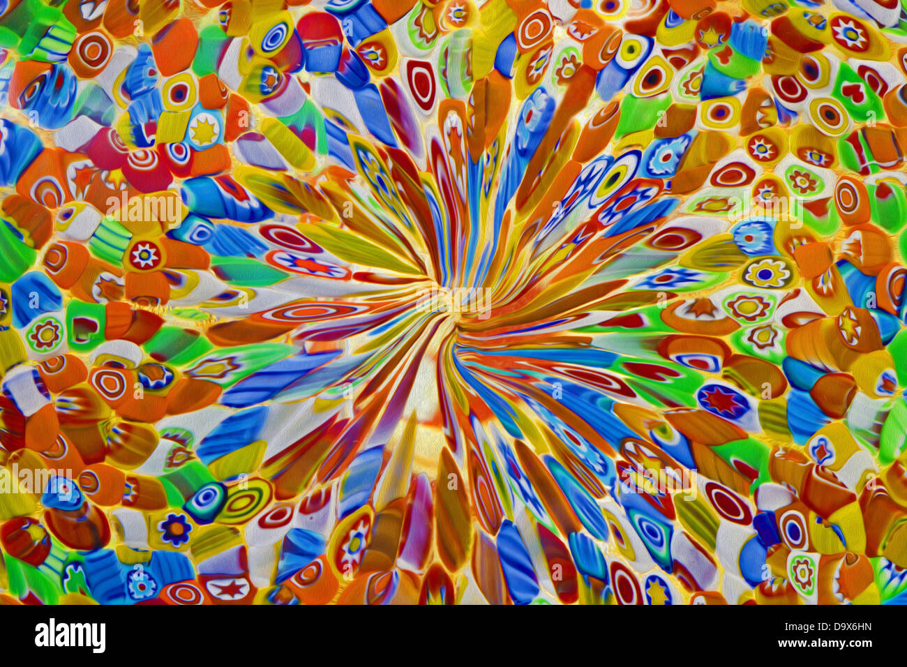 Arte digitale - vetro di Murano Foto Stock